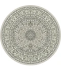 Dynamic Rugs ANCIENT GARDEN Soft Grey/Cream 57119 5ft. 3in. Round Rug