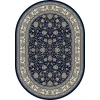 Dynamic Rugs ANCIENT GARDEN Navy 57120 2ft. 7in. x 4ft. 7in. Oval Rug