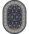 Dynamic Rugs ANCIENT GARDEN Navy 57120 2ft. 7in. x 4ft. 7in. Oval Rug