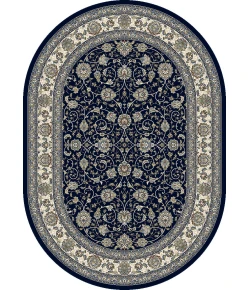 Dynamic Rugs ANCIENT GARDEN Navy 57120 2ft. 7in. x 4ft. 7in. Oval Rug