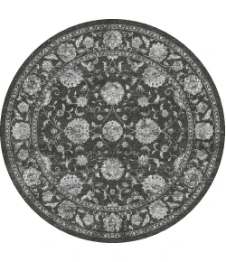Dynamic Rugs ANCIENT GARDEN Cream/Grey 57126 7ft. 10in. Round Rug