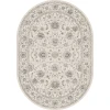 Dynamic Rugs ANCIENT GARDEN Cream 57126 6ft. 7in. x 9ft. 6in. Oval Rug