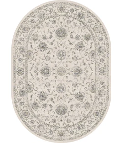 Dynamic Rugs ANCIENT GARDEN Cream 57126 6ft. 7in. x 9ft. 6in. Oval Rug