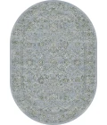 Dynamic Rugs ANCIENT GARDEN Steel Blue/Cream 57136 2ft. 7in. x 4ft. 7in. Oval Rug