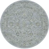 Dynamic Rugs ANCIENT GARDEN Steel Blue/Cream 57136 5ft. 3in. Round Rug