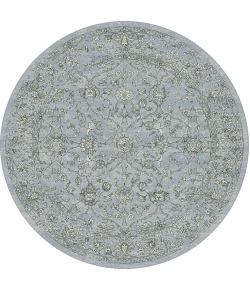 Dynamic Rugs ANCIENT GARDEN Cream/Grey 57136 7ft. 10in. Round Rug