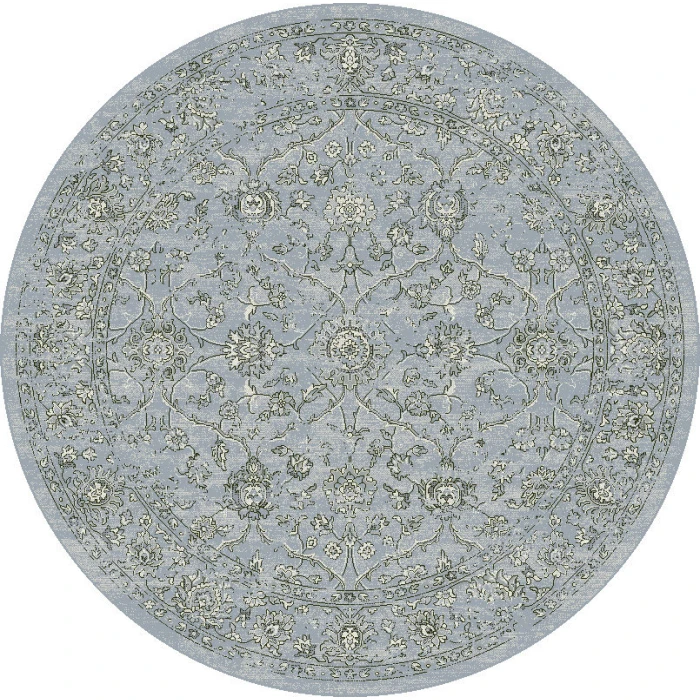 Dynamic Rugs ANCIENT GARDEN Cream/Grey 57136 7ft. 10in. Round Rug