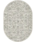 Dynamic Rugs ANCIENT GARDEN Silver/Grey 57136 2ft. 7in. x 4ft. 7in. Oval Rug