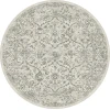 Dynamic Rugs ANCIENT GARDEN Cream/Grey 57136 7ft. 10in. Round Rug