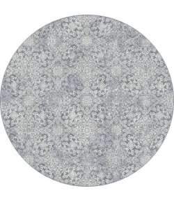 Dynamic Rugs ANCIENT GARDEN Light Blue 57162 7ft. 10in. Round Rug