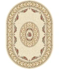 Dynamic Rugs ANCIENT GARDEN Ivory 57226 2ft. 7in. x 4ft. 7in. Oval Rug