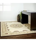 Dynamic Rugs ANCIENT GARDEN Ivory 57226 7ft. 10in. x 10ft. 10in. Rect. Rug