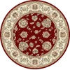 Dynamic Rugs ANCIENT GARDEN Red/Ivory 57365 7ft. 10in. Round Rug