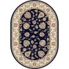 Dynamic Rugs ANCIENT GARDEN Blue/Ivory 57365 2ft. 7in. x 4ft. 7in. Oval Rug