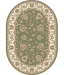 Dynamic Rugs ANCIENT GARDEN Green/Ivory 57365 2ft. 7in. x 4ft. 7in. Oval Rug
