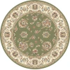 Dynamic Rugs ANCIENT GARDEN Green/Ivory 57365 5ft. 3in. Round Rug