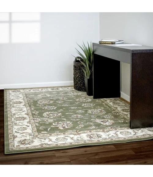 Dynamic Rugs ANCIENT GARDEN Green/Ivory 57365 2ft. x 3ft. 11in. Rect. Rug