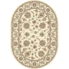 Dynamic Rugs ANCIENT GARDEN Ivory 57365 2ft. 7in. x 4ft. 7in. Oval Rug
