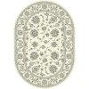Dynamic Rugs ANCIENT GARDEN Cream 57365 2ft. 7in. x 4ft. 7in. Oval Rug