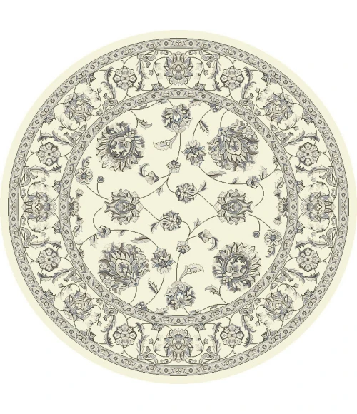 Dynamic Rugs ANCIENT GARDEN Cream 57365 7ft. 10in. Round Rug