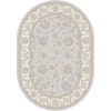 Dynamic Rugs ANCIENT GARDEN Soft Grey/Cream 57365 2ft. 7in. x 4ft. 7in. Oval Rug