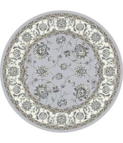Dynamic Rugs ANCIENT GARDEN Soft Grey/Cream 57365 5ft. 3in. Round Rug