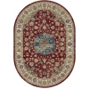 Dynamic Rugs ANCIENT GARDEN Red/Ivory 57559 2ft. 7in. x 4ft. 7in. Oval Rug