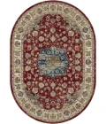 Dynamic Rugs ANCIENT GARDEN Red/Ivory 57559 5ft. 3in. x 7ft. 7in. Oval Rug