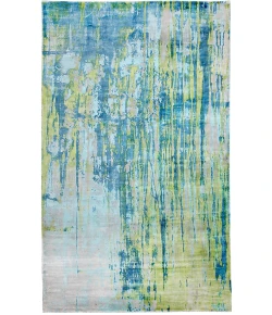 Dynamic Rugs ARTISAN Turquoise/Lime 1604 5ft. x 8ft. Rect. Rug