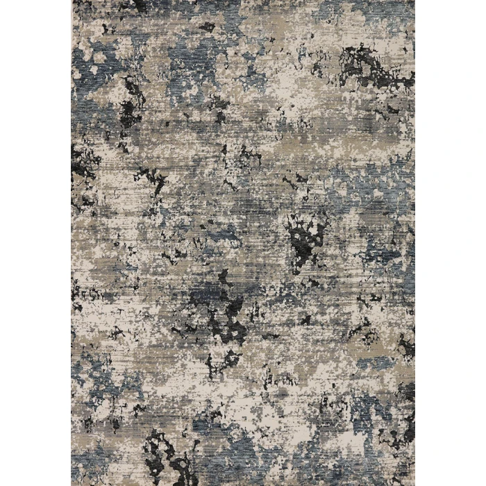 Dynamic Rugs ASTORIA Cream/Blue 3377 4ft. x 5ft. 7in. Rect. Rug