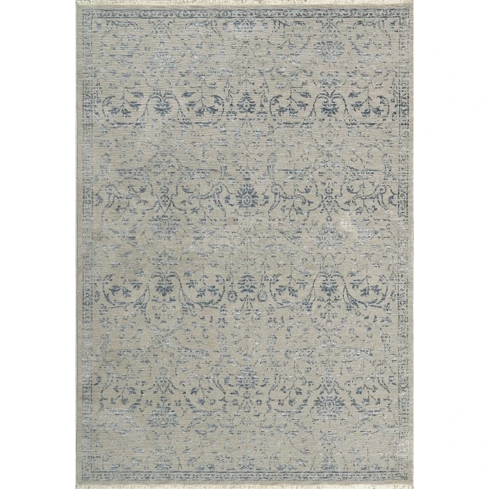 Dynamic Rugs BAILEY Grey/Blue 3880 5ft.1in. x 7ft.7in. Rect. Rug