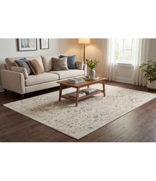 Dynamic Rugs BLOOMFIELD Cream/Multi 19601 7ft. 10in. x 10in. Rect. Rug