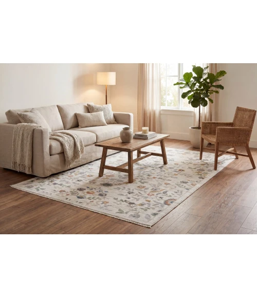 Dynamic Rugs BOTANICA Ivory/Multi 13359 6ft. 6in. x 9ft. Rect. Rug