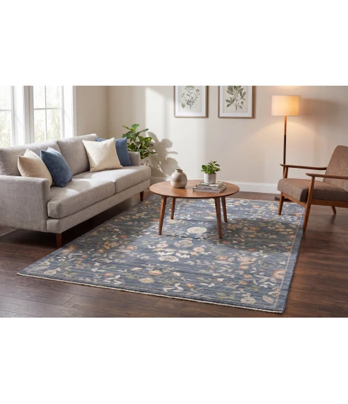 Dynamic Rugs BOTANICA Navy/Multi 13359 6ft. 6in. x 9ft. Rect. Rug
