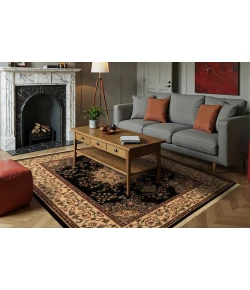 Dynamic Rugs BRILLIANT Black 7201 7ft. 10in. x 10ft. 10in. Rect. Rug