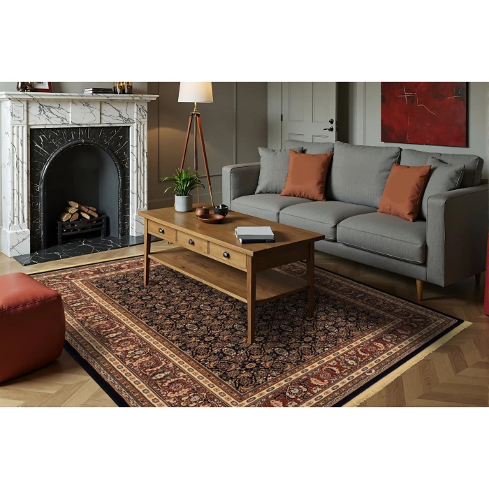 Dynamic Rugs BRILLIANT Navy 72240 2ft. 9in. x 8ft. 2in. Rect. Rug