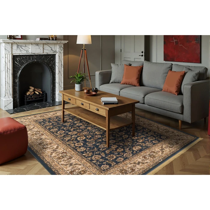 Dynamic Rugs BRILLIANT Blue 72284 5ft. 3in. x 7ft. 7in. Rect. Rug