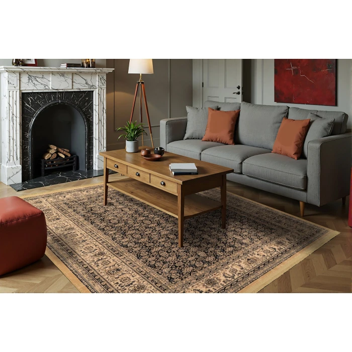 Dynamic Rugs BRILLIANT Navy 72407 2ft. 9in. x 8ft. 2in. Rect. Rug