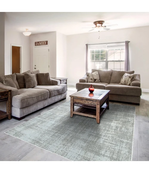 Dynamic Rugs BRISTOL Grey/Light Blue 5120 7ft. 10in. x 10ft. 10in. Rect. Rug