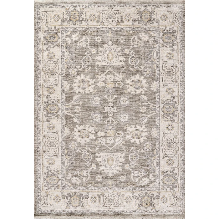 Dynamic Rugs CALYPSO Ivory/Grey 13505 7ft. 10in. x 10ft. Rect. Rug