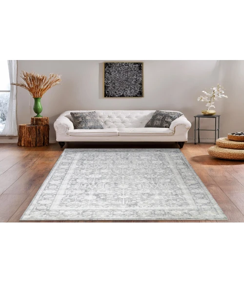 Dynamic Rugs CANYON Grey/Cream 15470 2ft. 7in. x 4ft. 11in. Rect. Rug