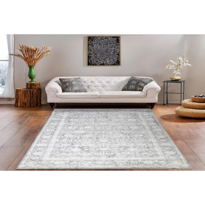 Dynamic Rugs CANYON Grey/Cream 15470 2ft. 2in. x 7ft. 7in. Rect. Rug