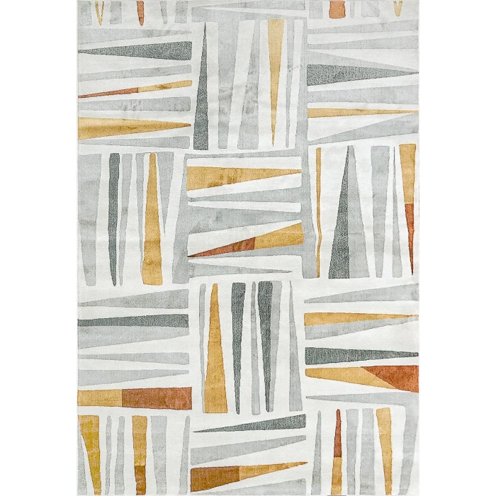 Dynamic Rugs CAPELLA Grey/Gold/Multi 7978 3ft.11in. x 5ft. 7in. Rect. Rug