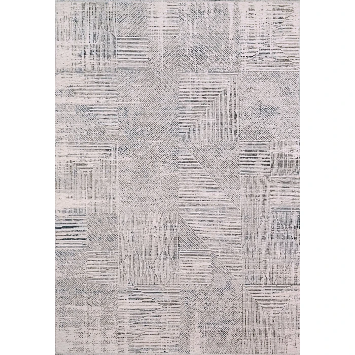 Dynamic Rugs CARSON Ivory/Blue 5224 2ft. 2in. x 7ft. 7in. Rect. Rug