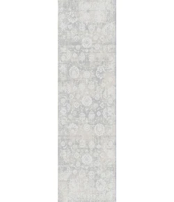 Dynamic Rugs CASTILLA Cream/Silver 3530 2ft. 2in. x 7ft. 7in. Rect. Rug