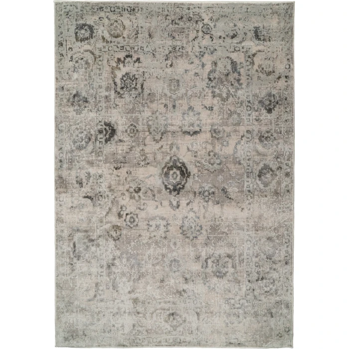 Dynamic Rugs CASTILLA Ivory/Grey 3530 3ft. 11in. x 5ft. 7in. Rect. Rug