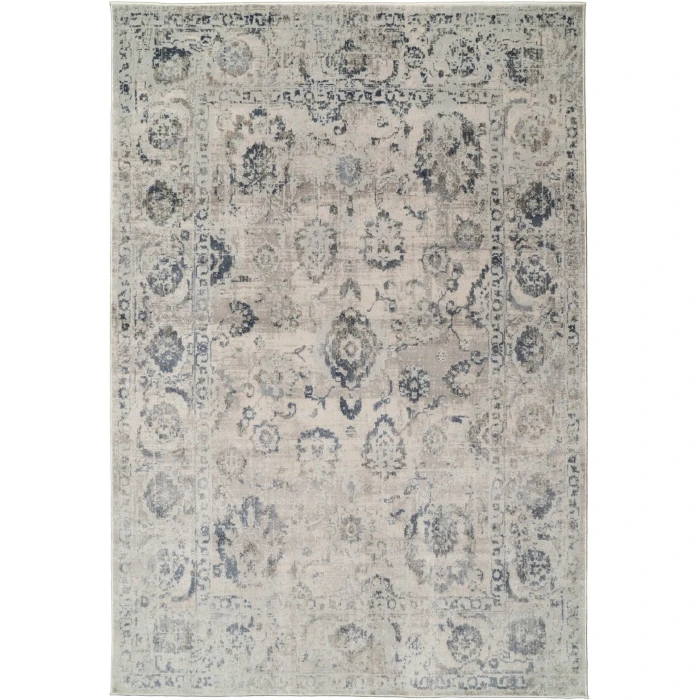 Dynamic Rugs CASTILLA Grey/Blue 3530 3ft. 11in. x 5ft. 7in. Rect. Rug
