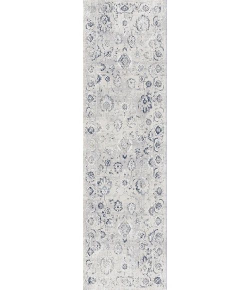 Dynamic Rugs CASTILLA Grey/Blue 3530 2ft. 2in. x 7ft. 7in. Rect. Rug