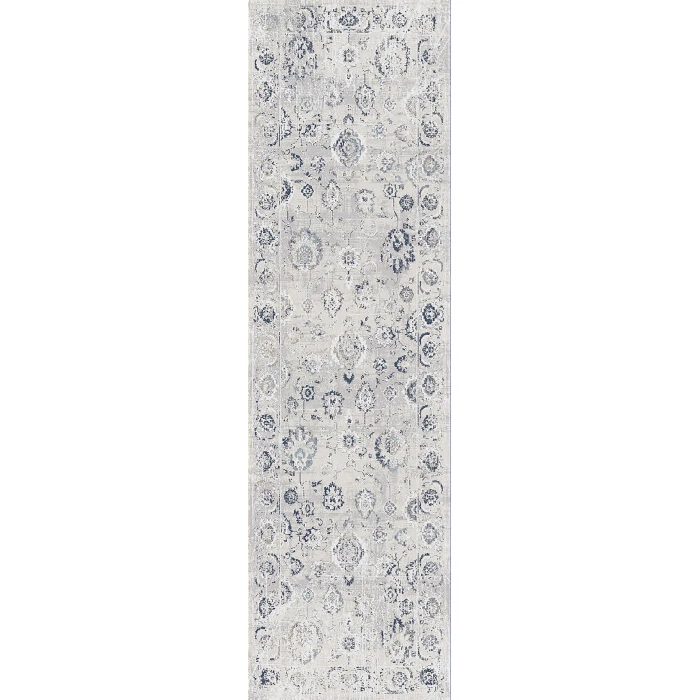 Dynamic Rugs CASTILLA Grey/Blue 3530 2ft. 2in. x 7ft. 7in. Rect. Rug