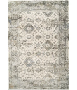 Dynamic Rugs CASTILLA Cream/Silver 3534 7ft. 10in. x 10ft. 10in. Rect. Rug